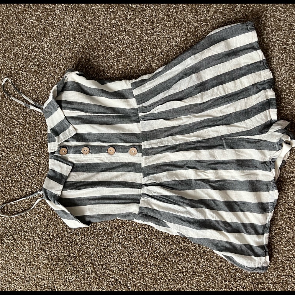 Altar’d State striped romper. Womens medium